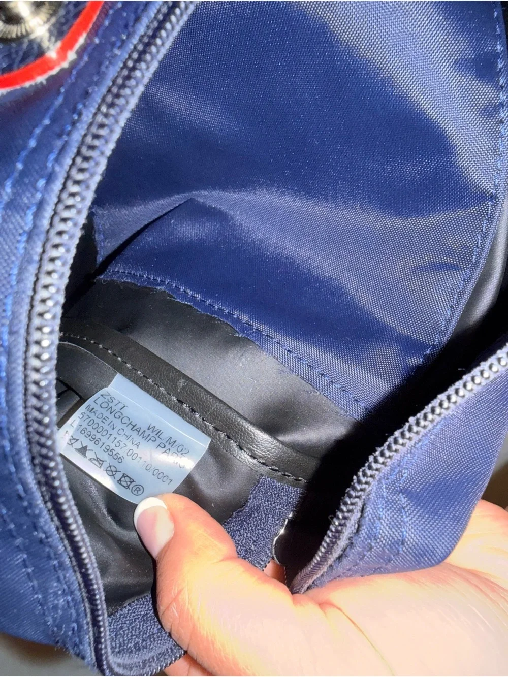 Longchamp Le Pliage Club Backpack in Navy Blue